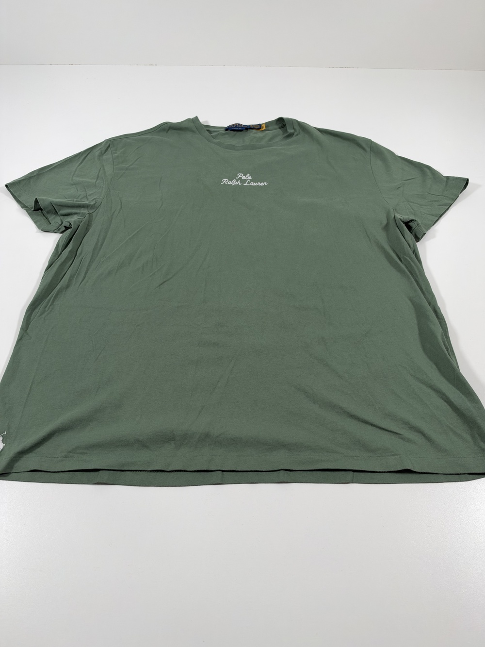 Polo Ralph Lauren Shirt Mens XL Green Short Sleeve Crewneck Logo Tee Casual